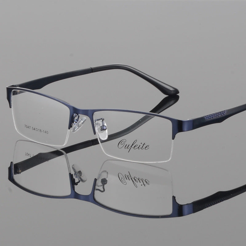 Bclear Men's Eyeglasses Semi Rim Alloy Tr 90 S7047 Semi Rim Bclear
