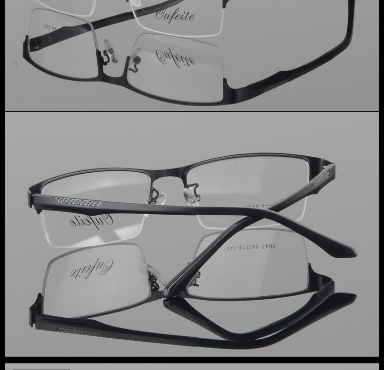 Bclear Men's Eyeglasses Semi Rim Alloy Tr 90 S7047 Semi Rim Bclear