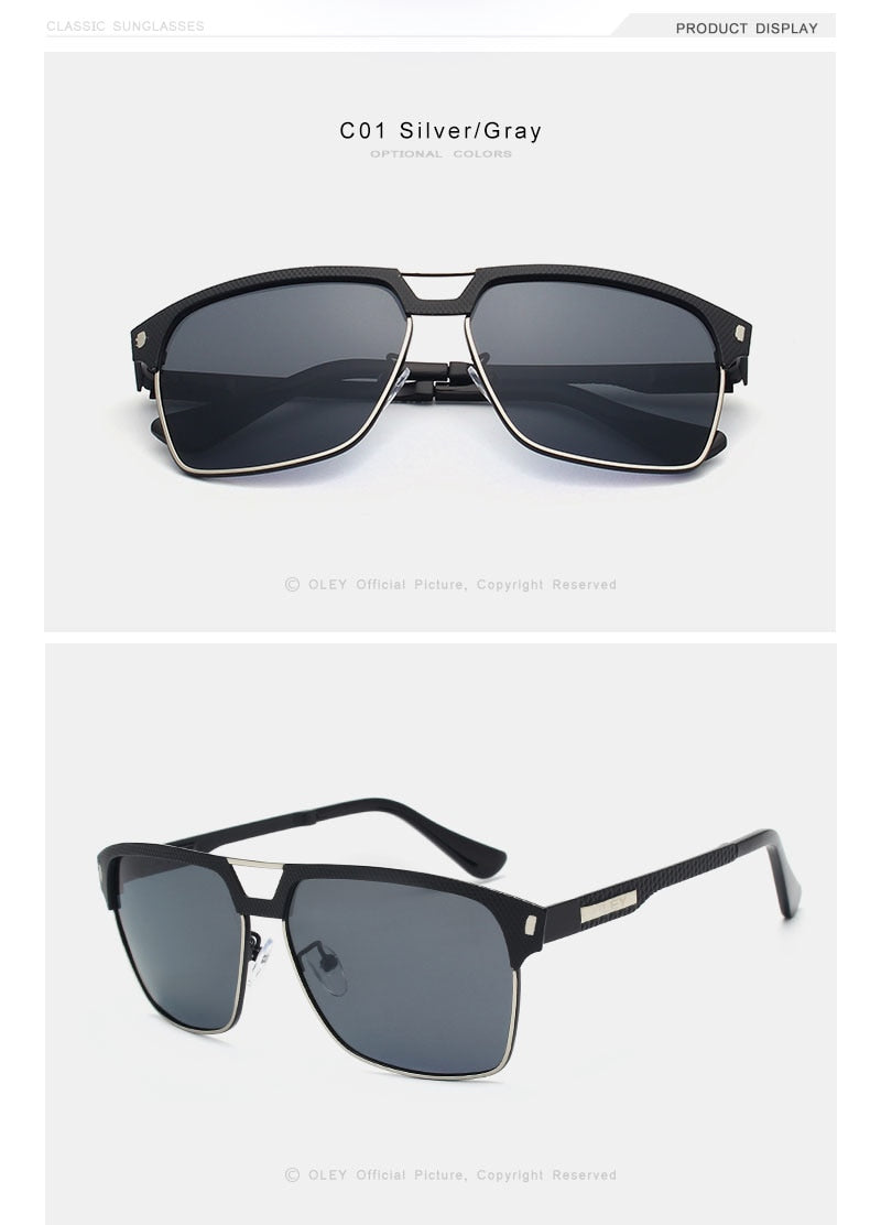 Oley Brand Unisex Classic Men Sunglasses Hd Polarized Y7641 Sunglasses Oley