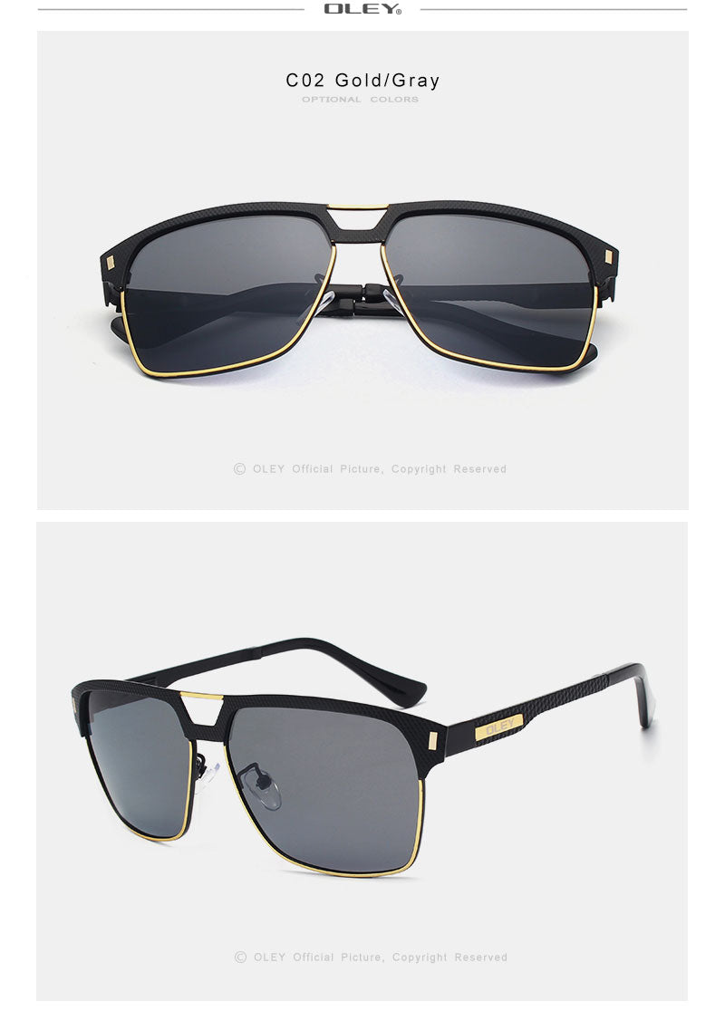 Oley Brand Unisex Classic Men Sunglasses Hd Polarized Y7641 Sunglasses Oley