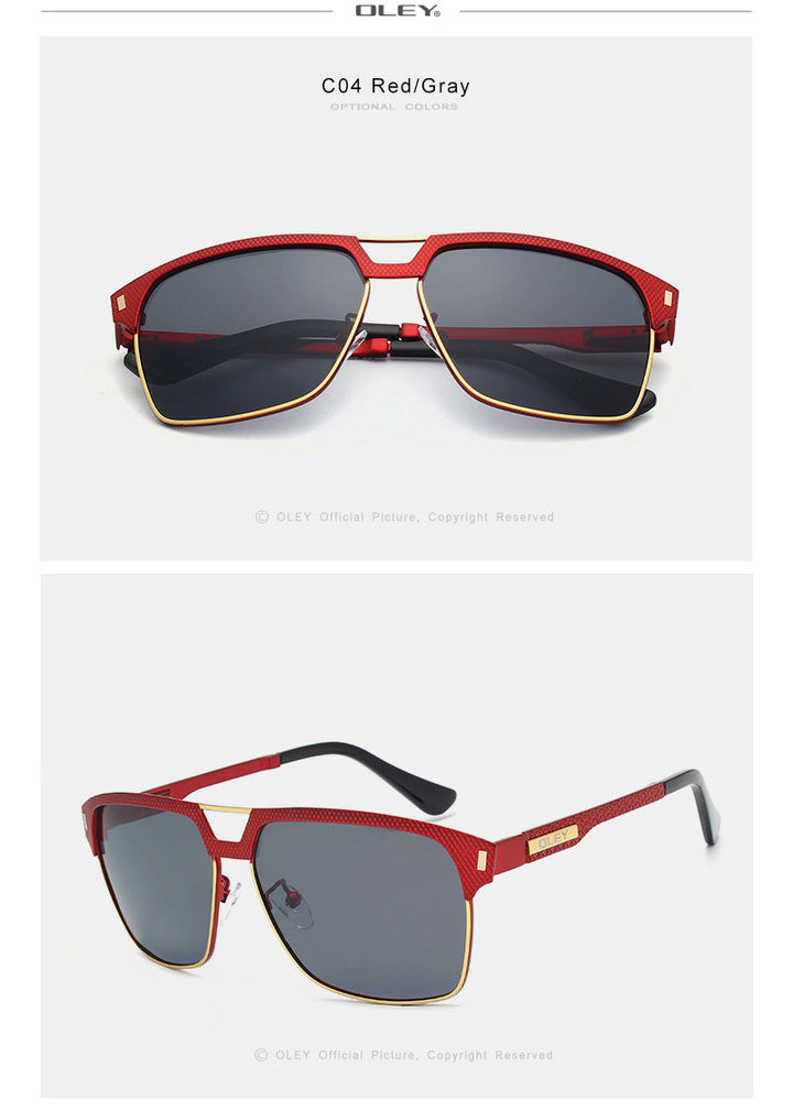 Oley Brand Unisex Classic Men Sunglasses Hd Polarized Y7641 Sunglasses Oley