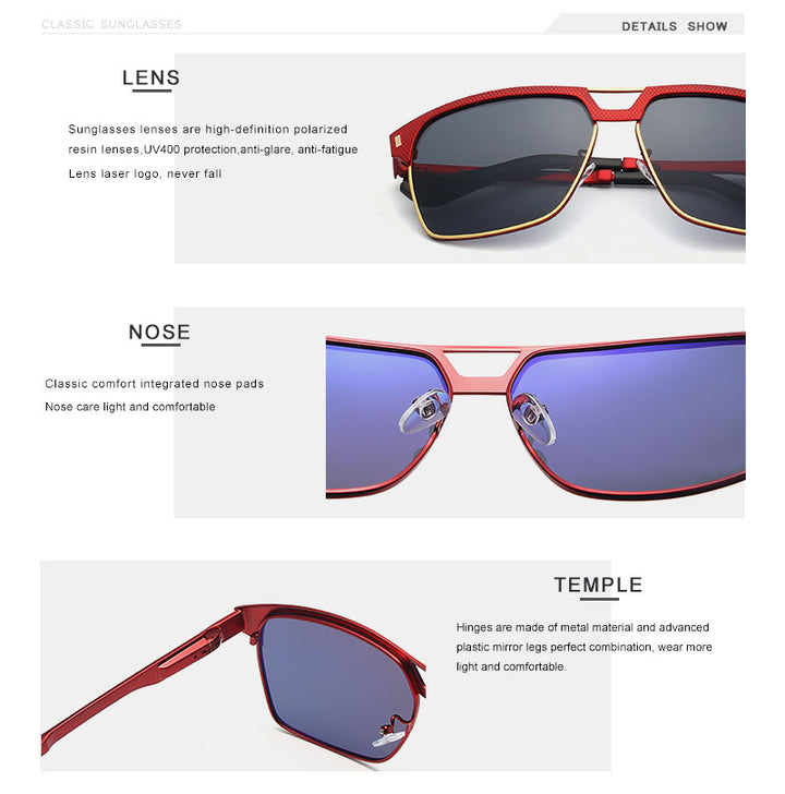 Oley Brand Unisex Classic Men Sunglasses Hd Polarized Y7641 Sunglasses Oley