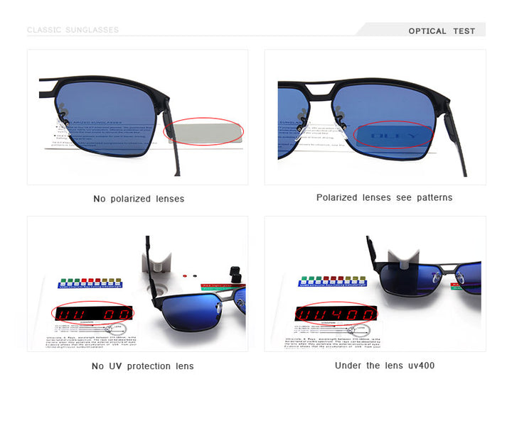 Oley Brand Unisex Classic Men Sunglasses Hd Polarized Y7641 Sunglasses Oley