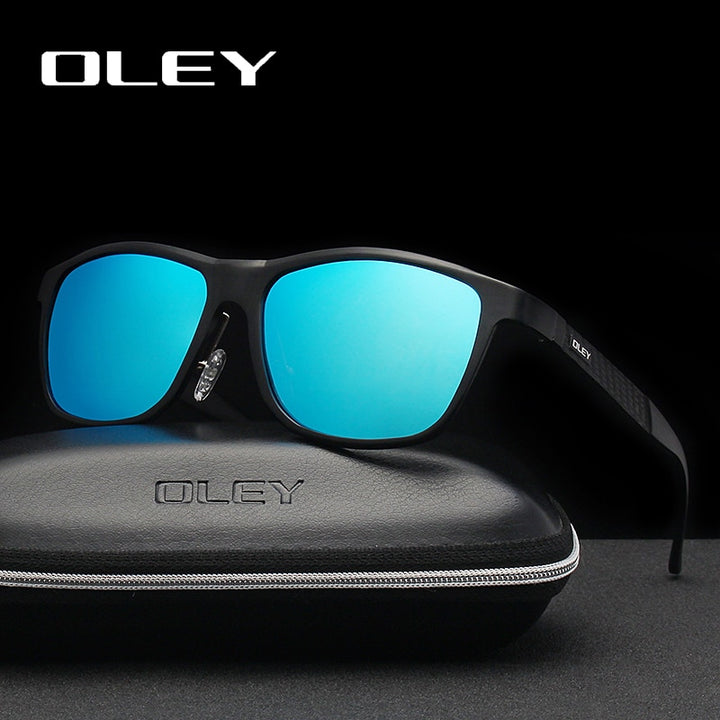 Oley Brand Men's Polarized Sunglasses Business Classic Full Frame Aluminum Magnesium Y0934 Sunglasses Oley