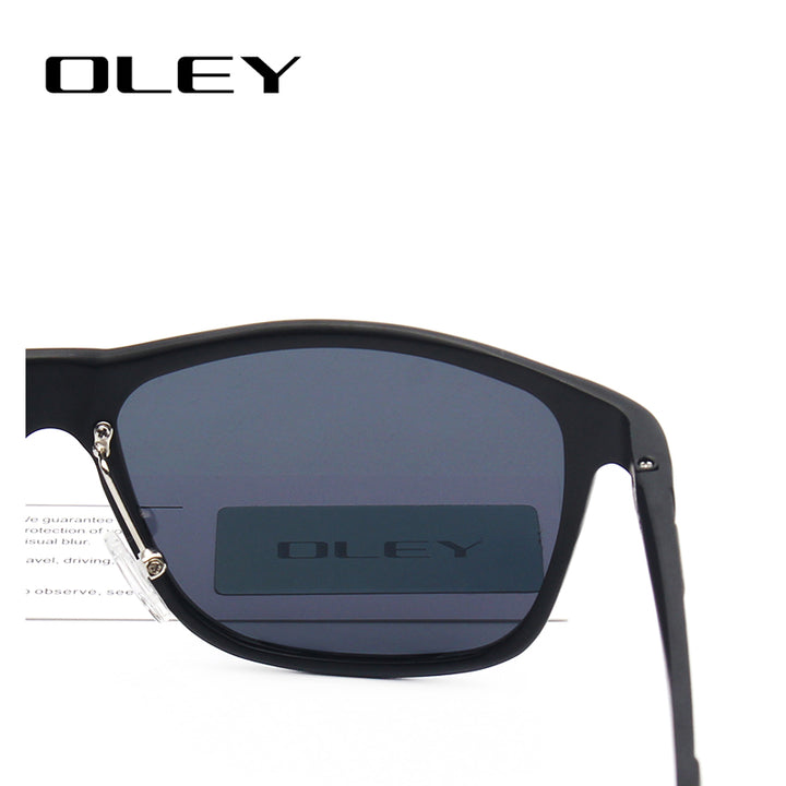 Oley Brand Men's Polarized Sunglasses Business Classic Full Frame Aluminum Magnesium Y0934 Sunglasses Oley