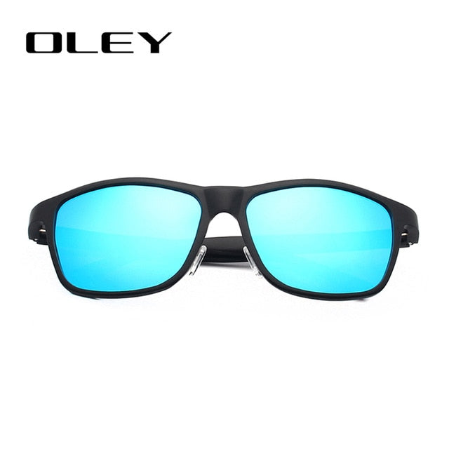 Oley Brand Men's Polarized Sunglasses Business Classic Full Frame Aluminum Magnesium Y0934 Sunglasses Oley Y0934 C3BOX  