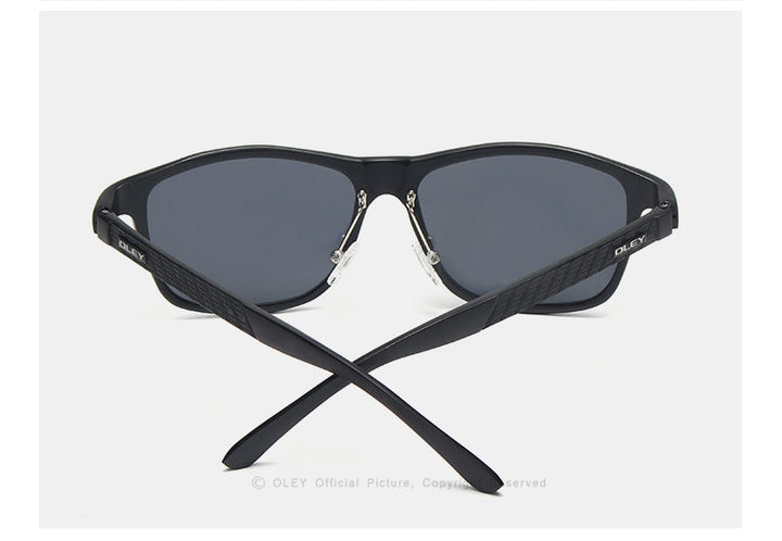 Oley Brand Men's Polarized Sunglasses Business Classic Full Frame Aluminum Magnesium Y0934 Sunglasses Oley