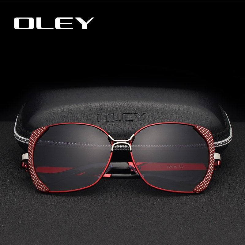 Oley Classic Brand Large Frame Women's Polarized Sunglasses Butterfly Hd Uv Y5190 Sunglasses Oley