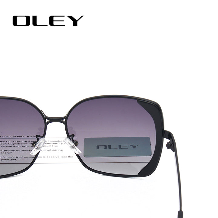 Oley Classic Brand Large Frame Women's Polarized Sunglasses Butterfly Hd Uv Y5190 Sunglasses Oley