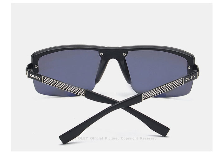 Oley Men's Frameless Polarized Sunglasses Classic Hd Pilot Uv400 Y4909 Sunglasses Oley