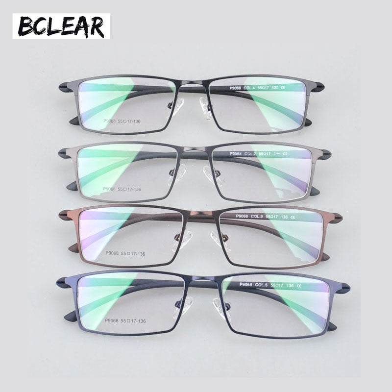 Bclear Hot Arrival Alloy Frame Eyeglasses Business Men Spectacle Frame For Full Frame 9068 Full Rim Bclear