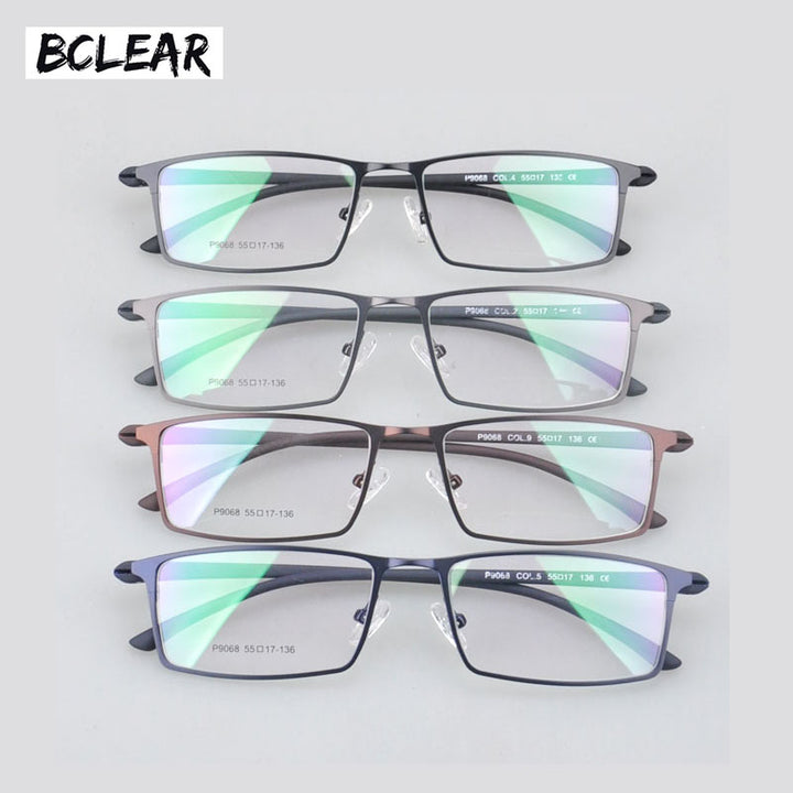 Bclear Hot Arrival Alloy Frame Eyeglasses Business Men Spectacle Frame For Full Frame 9068 Full Rim Bclear