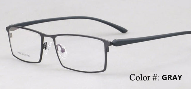 Bclear Hot Arrival Alloy Frame Eyeglasses Business Men Spectacle Frame For Full Frame 9068 Full Rim Bclear Gray