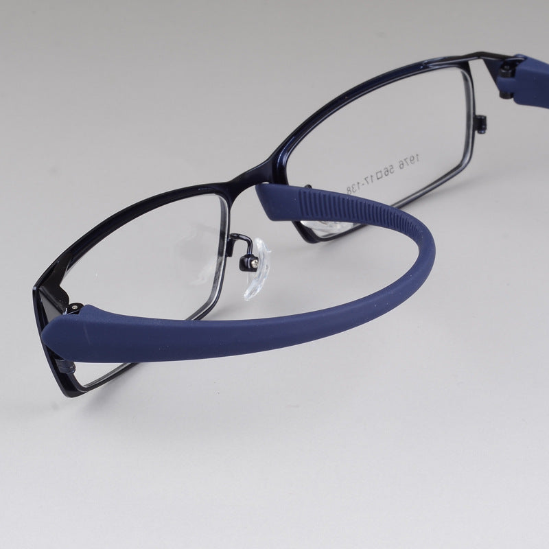 Bclear Men's Rectangular Full Alloy Frame Eyeglasses Full Rim Bclear