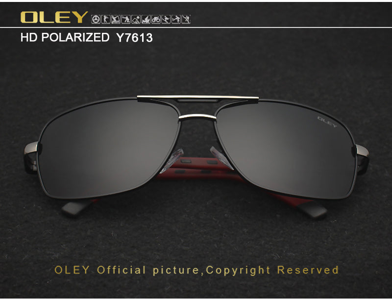 Oley Brand Y7613 Polarized Sunglasses Men Driving Uv400 Sunglasses Oley