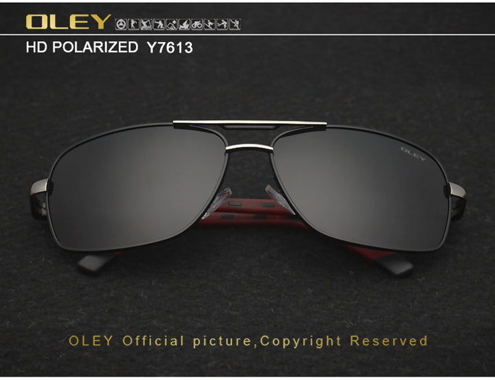 Oley Brand Y7613 Polarized Sunglasses Men Driving Uv400 Sunglasses Oley