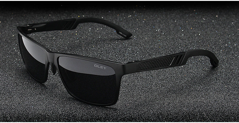 Oley Brand Men's Rectangle Polarized Sunglasses Aluminum Magnesium Driving Hd Y6560 Sunglasses Oley