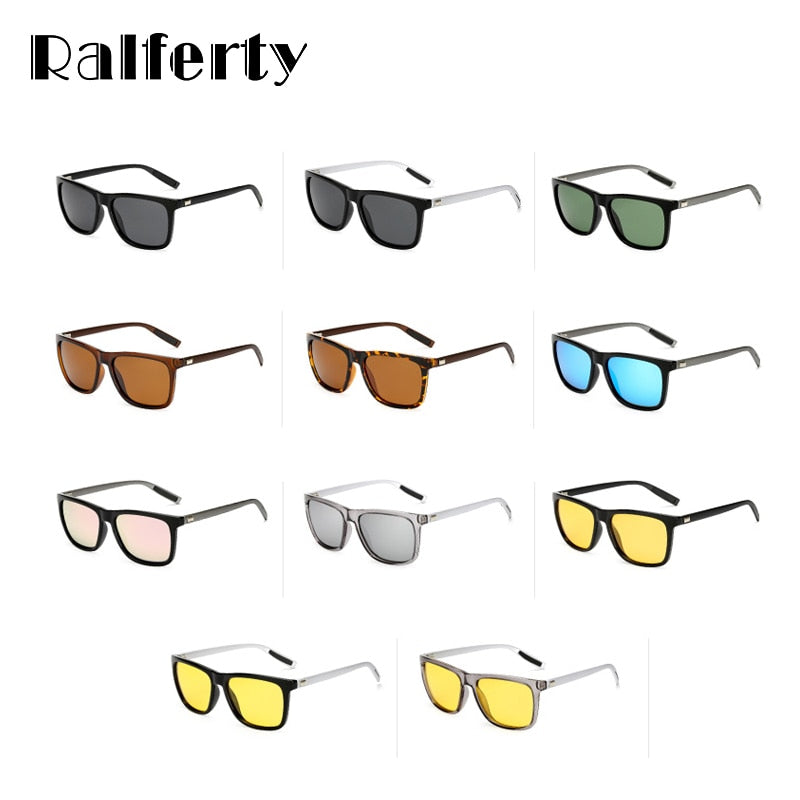 Ralferty Sunglass Square Polarized Sunglasses Men Women Brand Designer Polaroid 7031 Sunglasses Ralferty