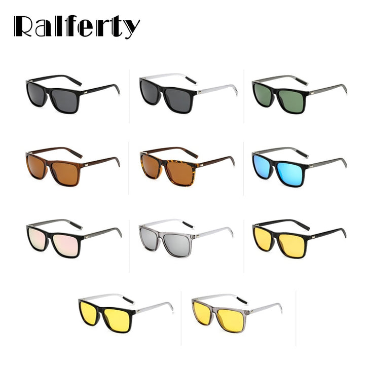 Ralferty Sunglass Square Polarized Sunglasses Men Women Brand Designer Polaroid 7031 Sunglasses Ralferty