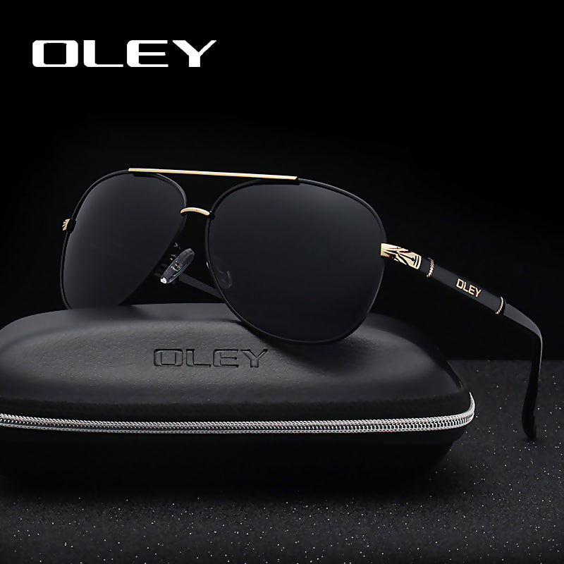 Oley Brand Sunglasses Men Polarized Classic Pilot Fishing Driving Y7005 Sunglasses Oley   