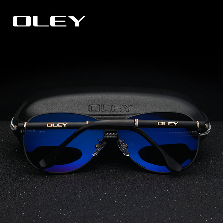 Oley Brand Sunglasses Men Polarized Classic Pilot Fishing Driving Y7005 Sunglasses Oley   