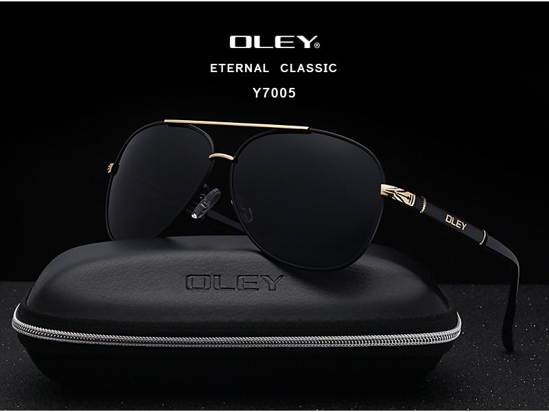 Oley Brand Sunglasses Men Polarized Classic Pilot Fishing Driving Y7005 Sunglasses Oley