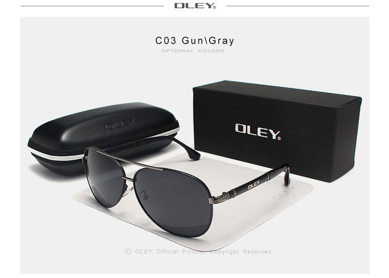 Oley Brand Sunglasses Men Polarized Classic Pilot Fishing Driving Y7005 Sunglasses Oley