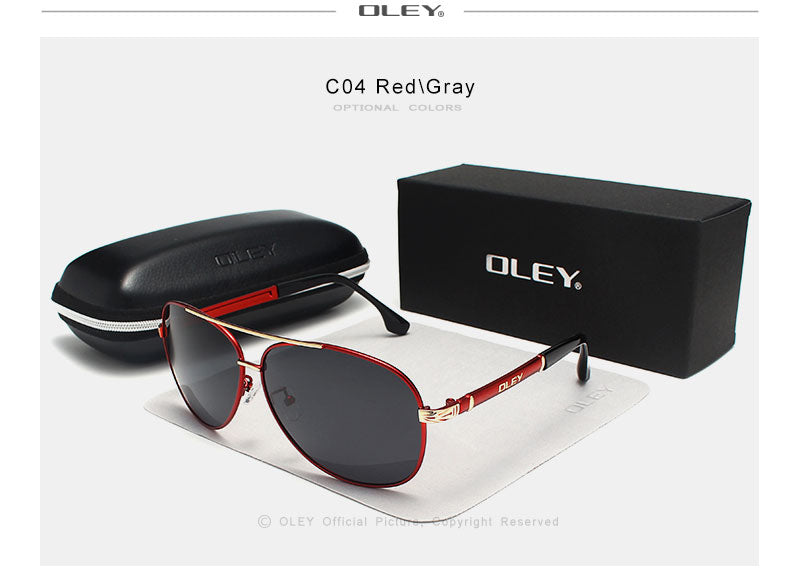 Oley Brand Sunglasses Men Polarized Classic Pilot Fishing Driving Y7005 Sunglasses Oley
