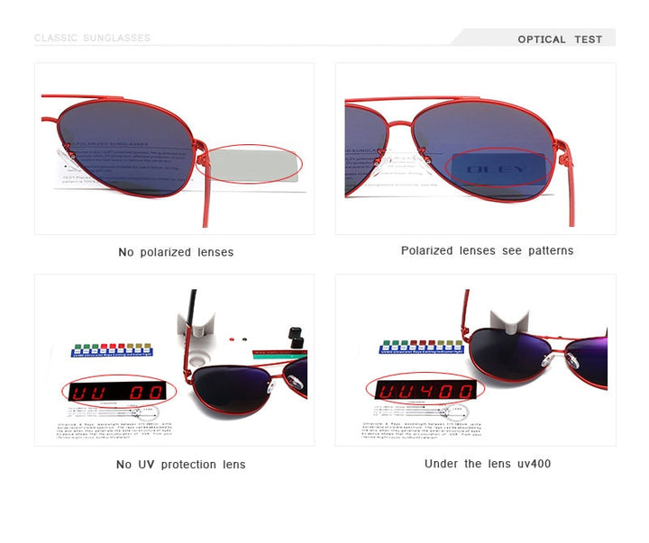 Oley Brand Sunglasses Men Polarized Classic Pilot Fishing Driving Y7005 Sunglasses Oley