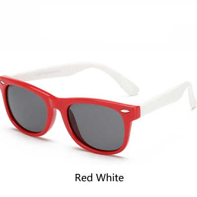 Ralferty Tr90 Flexible Kids Sunglasses Polarized Child Baby Safety Coating Uv400 Sunglasses Ralferty Red White