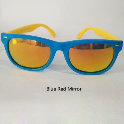 Ralferty Tr90 Flexible Kids Sunglasses Polarized Child Baby Safety Coating Uv400 Sunglasses Ralferty Blue Red Mirror