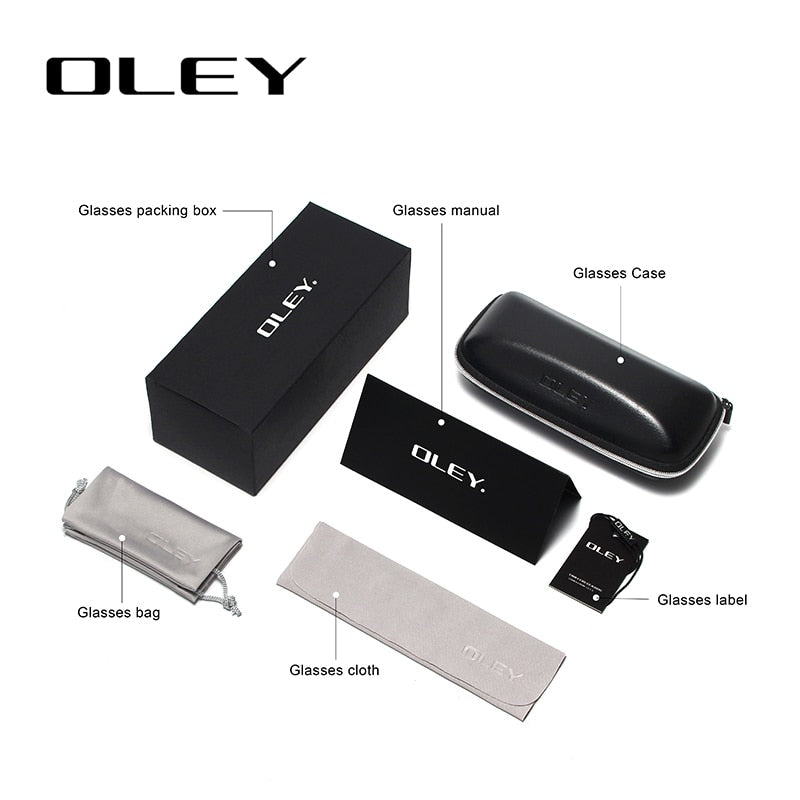 Oley Luxury Brand Women Gothic Mirror Sunglasses Skull Frame Metal Temple Y7001 Sunglasses Oley