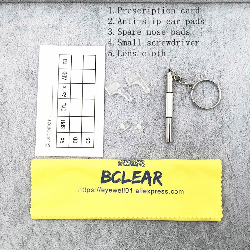 Bclear Women's Full Rim Square Cat Eye Alloy Eyeglasses S2834 Full Rim Bclear