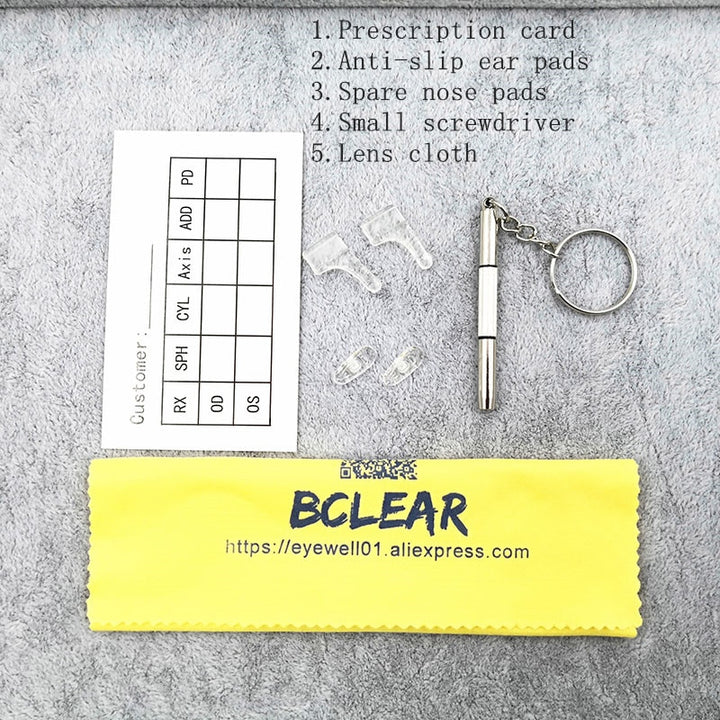 Bclear Women's Full Rim Square Cat Eye Alloy Eyeglasses S2834 Full Rim Bclear