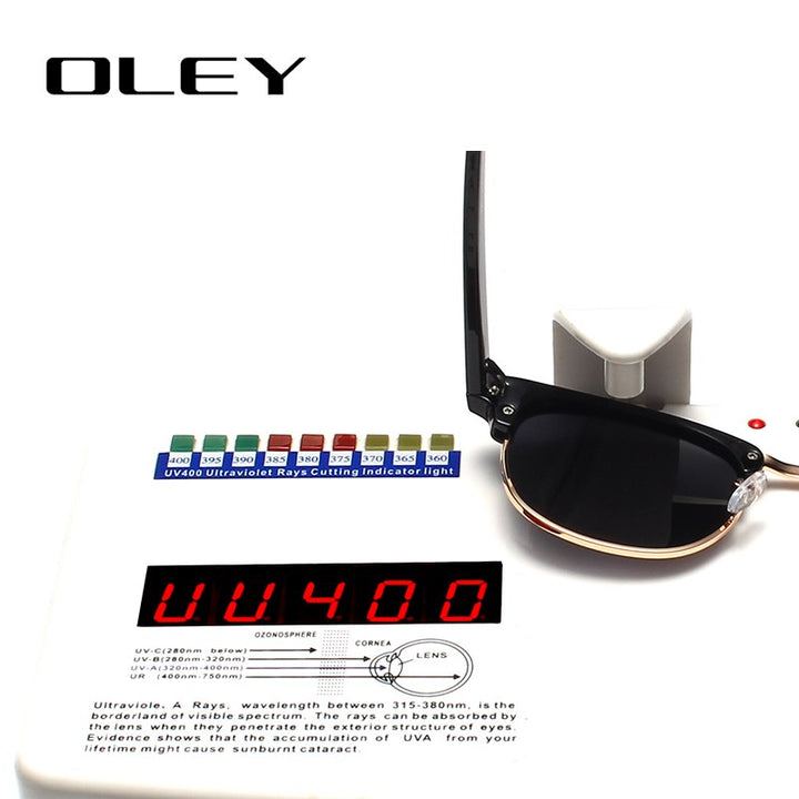Oley Brand Women Polarized Sunglasses Classic Round Uv Unisex Y1605 Sunglasses Oley