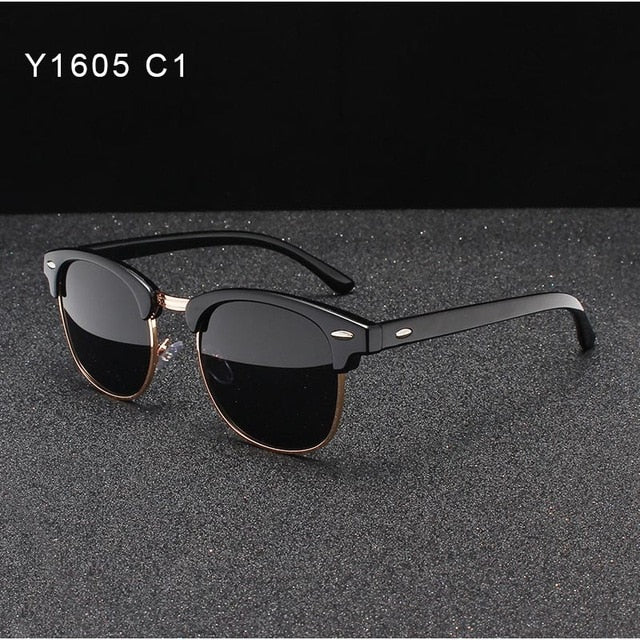 Oley Brand Women Polarized Sunglasses Classic Round Uv Unisex Y1605 Sunglasses Oley Y1605 C1  