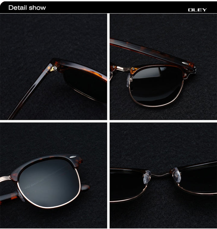 Oley Brand Women Polarized Sunglasses Classic Round Uv Unisex Y1605 Sunglasses Oley