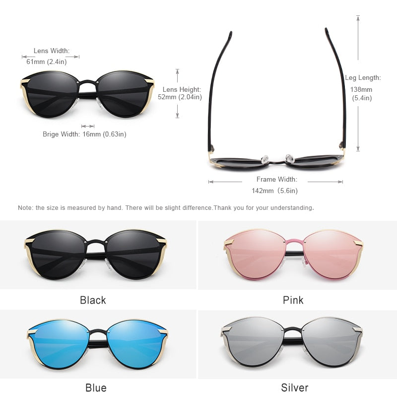 Kingseven Brand Design Cat Eye Sunglasses Women Polarized Alloy Frame+Tr90 N-7824F1 Sunglasses KingSeven