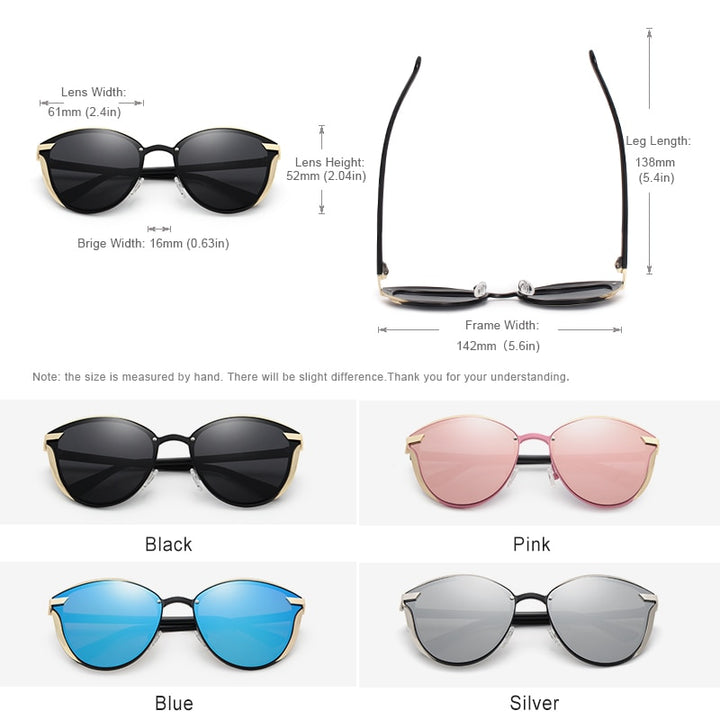 Kingseven Brand Design Cat Eye Sunglasses Women Polarized Alloy Frame+Tr90 N-7824F1 Sunglasses KingSeven