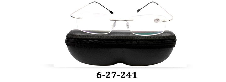 Soolala Brand Unisex Reading Glasses Rimless Ultra-Light Tr90 Resin 1-27-241 Reading Glasses SooLala   