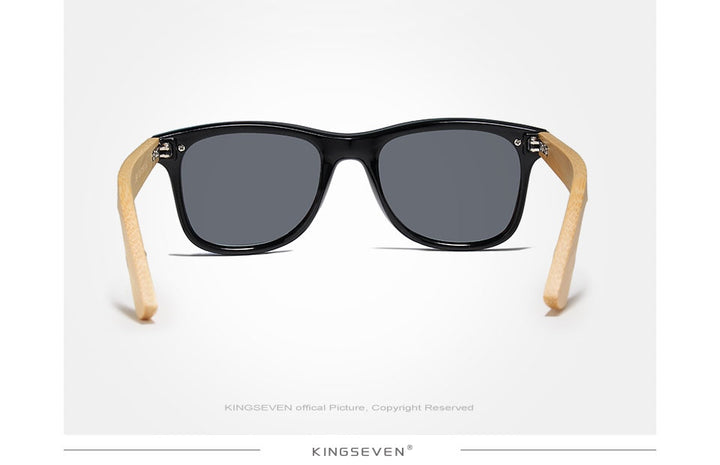 Kingseven Siamese Lens Sunglasses Men Bamboo Women Red Mirror Y5788F1 Sunglasses KingSeven
