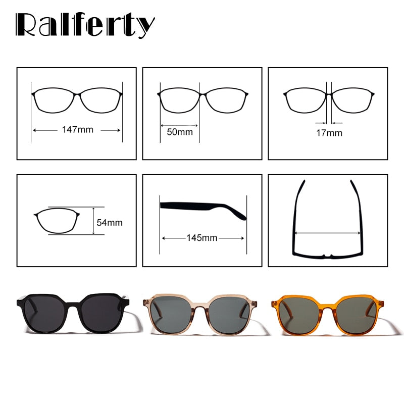 Ralferty Sunglasses Women Brand Designer Basic W813060 Sunglasses Ralferty