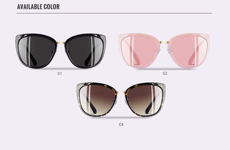 Aofly Women's Polarized Alloy Cat Eye Sunglasses A105 Sunglasses Aofly