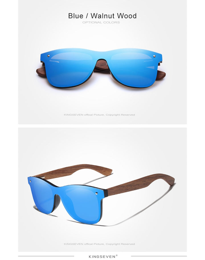 Kingseven Luxury Walnut Wood Sunglasses Polarized Wooden Women Men Nw-5504 Sunglasses KingSeven