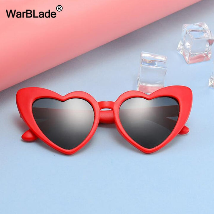 Warblade Children Sunglasses Kids Polarized Love Heart Boys Girls Sunglasses Warblade