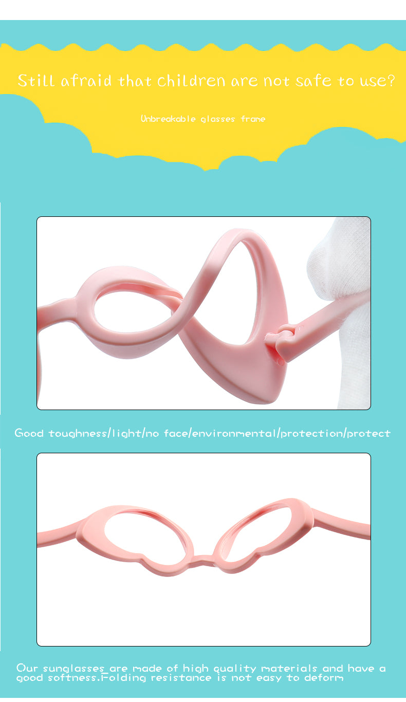 Warblade Children Sunglasses Kids Polarized Love Heart Boys Girls Sunglasses Warblade