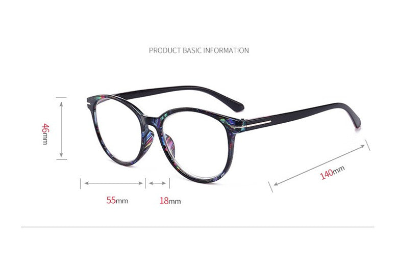 Lonsy Unisex Full Rim Round Square Polycarbonate Reading Glasses F146 Reading Glasses Lonsy