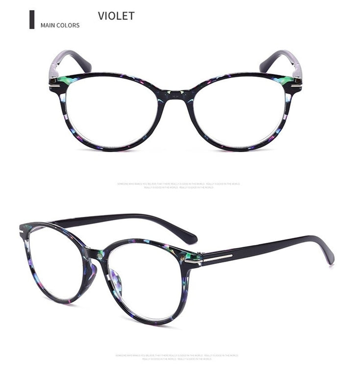 Lonsy Unisex Full Rim Round Square Polycarbonate Reading Glasses F146 Reading Glasses Lonsy