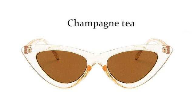 Reboto Women's Full Rim Cat Eye Tr 90 Titanium Sunglasses  Gg141 Sunglasses Reboto Champagne tea