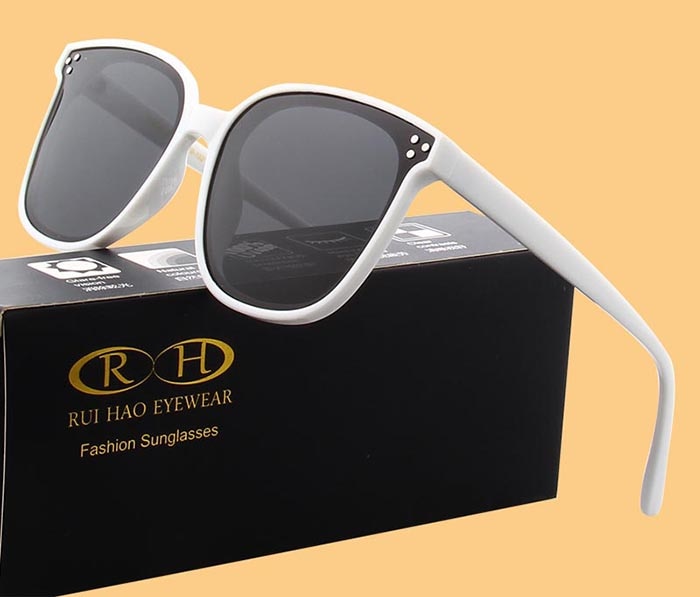 Rui Hao Women's Full Rim Square Polycarbonate Polarized Sunglasses 8036 Sunglasses Rui Hao